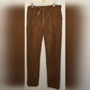 EKRU Micro Corduroy,  Drawstring Pants, Caramel Colour, Lg